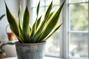 Plantes d'intérieur qui améliorent l'air : sansevieria